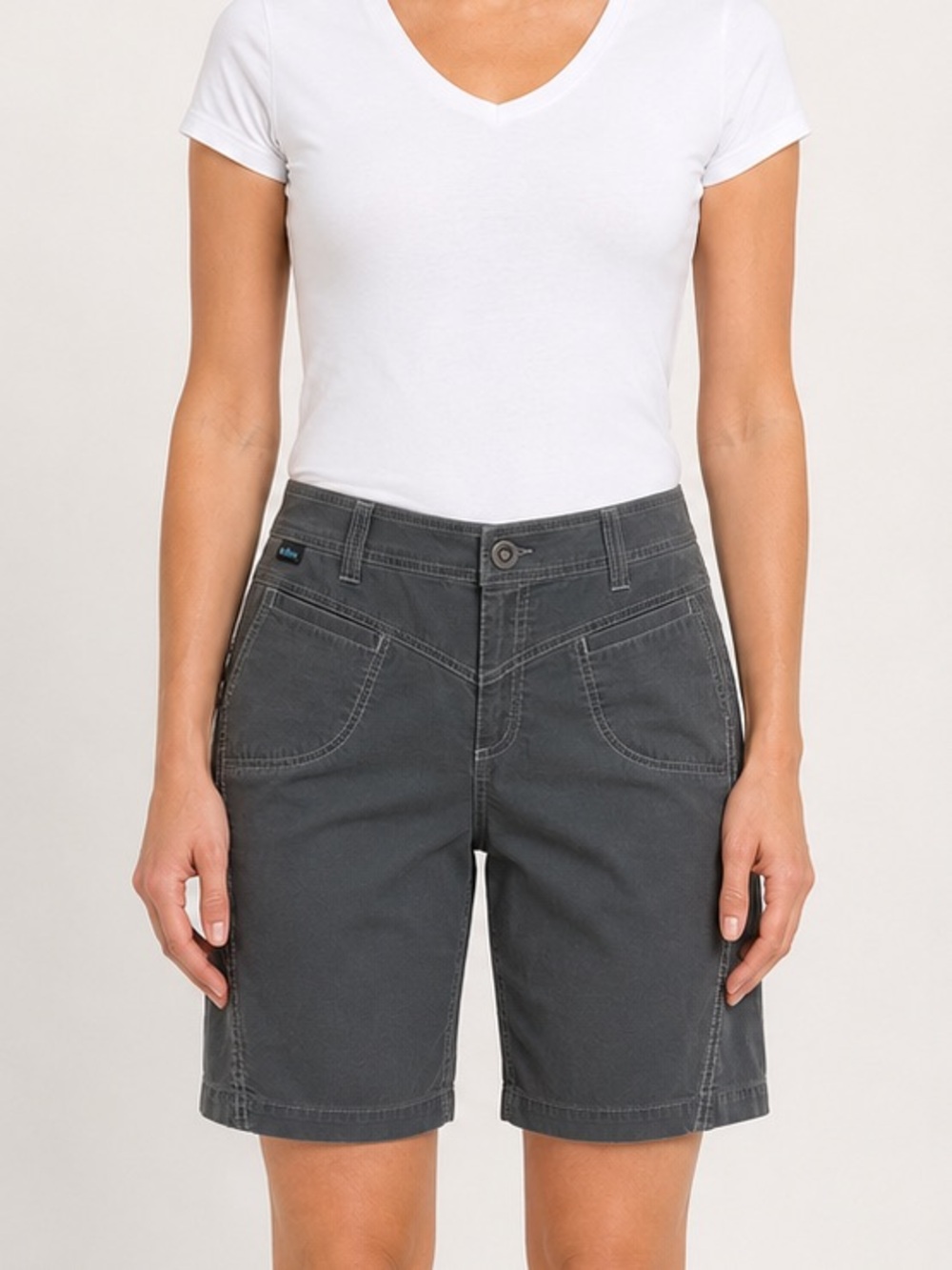 KUHL Dry Stretch 10" Hiking Bermuda Shorts Dark Gray Women's Size 14